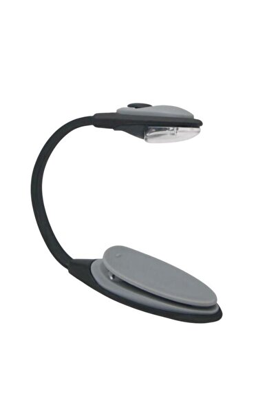 OEM Reading Lamp, LED Model, Clip Included, Black-Gray Color, Battery Powered
