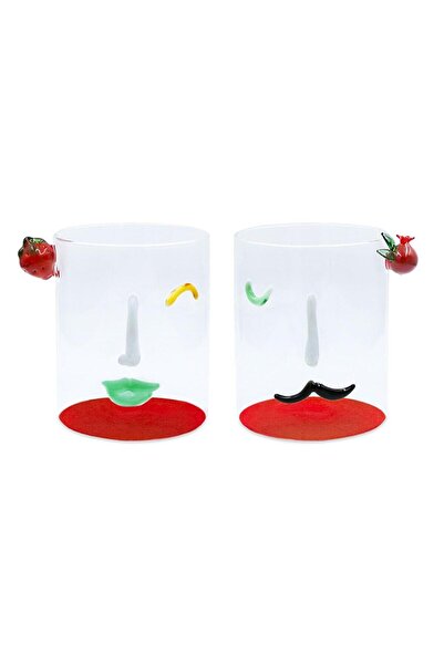 Baci Milano Romeo&Giulietta Set of 2 Glasses Red 370 ml