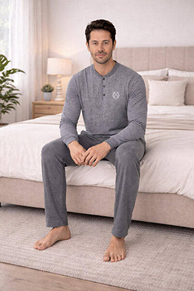 FORMO Premium Men's 100% Natural Cotton Striped High Quality Buttoned Zero Co...