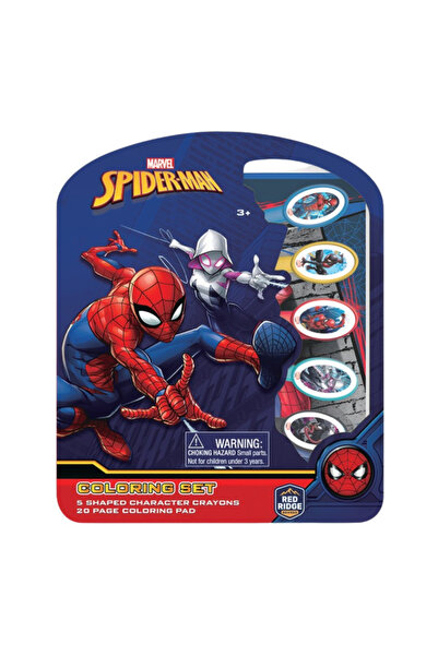 Marvel - Spider-man Coloring Set with Shaped Crayon