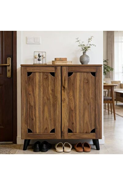 Bleco Four-tier shoe rack | Dimensions: 90x80x35 cm (self-assembly required).