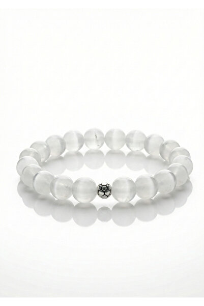 MMİF Selenite Bracelet Natural Stone 8mm Unisex Aaa Grade Purification Stone ...