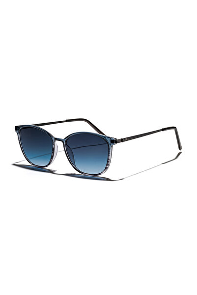 EYE OF HORUS Eoh2349 C10 Light Blue Acetate Square Unisex Sunglasses