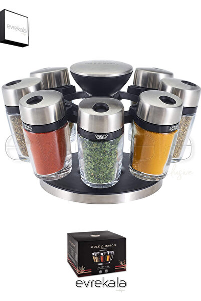 Cole & Mason Evrekala Spice Set with Stand Cole Mason 8-Piece Special Spice R...