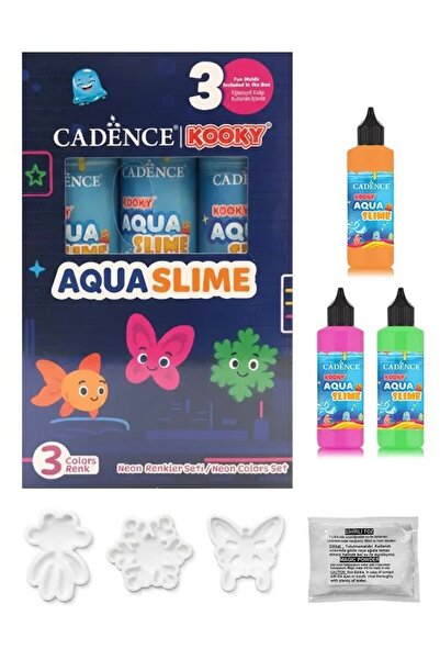 Cadence Boya Kooky Aqua Slime Neon Colors Set DIY Magic Water Game