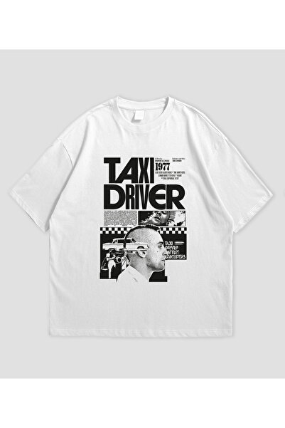 SVART WEAR تي شيرت سائق التاكسي مطبوع قصة فضفاضة للجنسين