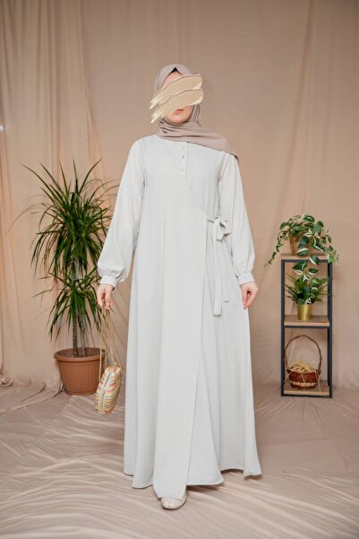 Nissra Ankanoor Half-Pleated Side-Tie Wrap Dress Anka265122