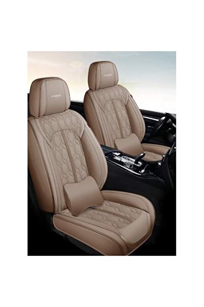 CarGuard Huse Auto Premium Deluxe, 5 Locuri, Piele Ecologică, Airbag OK, Maro...
