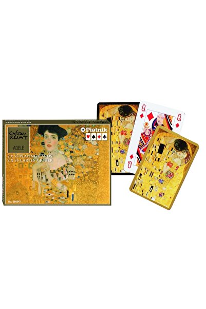 Piatnik Carti de joc "Klimt - Adele", (Austria), 2 pachete in cutie de lux