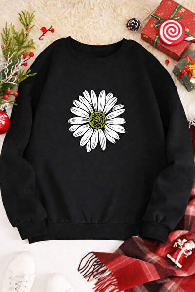 Pink Sky Unisex supradimensionat Bumbac cu imprimeu Swea tricou Design cu tra...