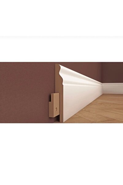 balkanlarparke SÜPÜRGELİK YALI B 10 MDF ÜZERİ LAKE PVC KAPLI (10cmx15mmx250)