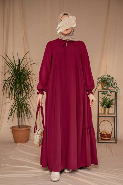 Nissra Ankanoor Roder Fabric cu pliuri pe laterale detaliu încrețit cloș Fera...