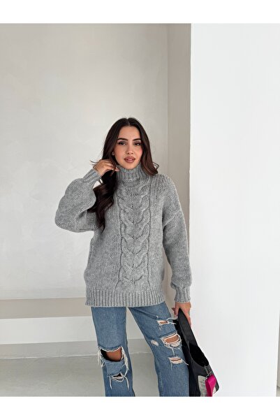 Slim'N Lift Milano Knitted Detailed Half-Fisherman Collar High-Neck Knitwear ...