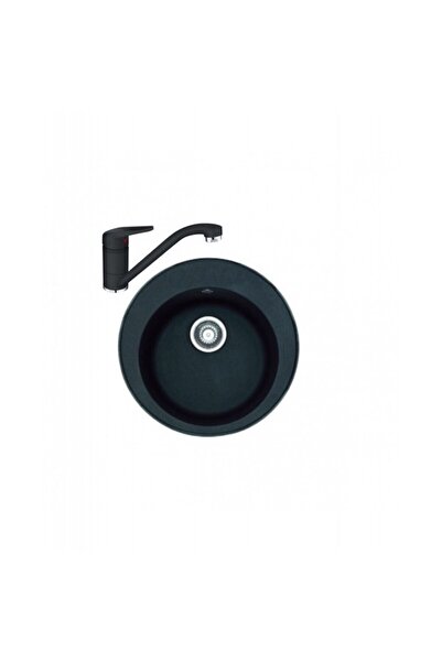 Franke Fragranite Sink Package ROG 610 + Novara Plus Black Faucet