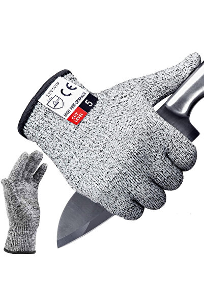 Linovit Mănuși de protecție anti-tăiere, profesionale, nivel 5 anti-tăiere, m...