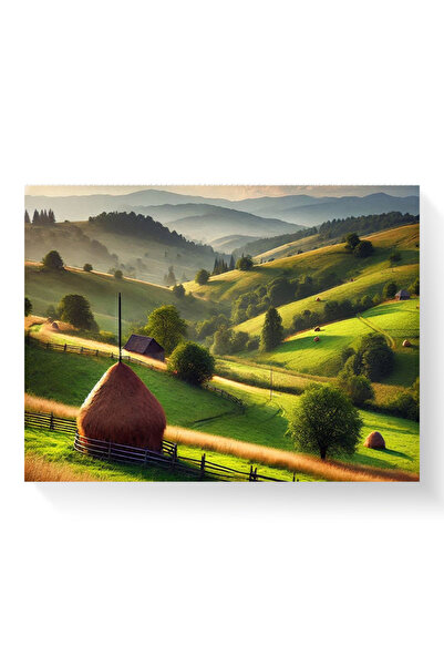 Printees Tablou - Dimineața la munte - Canvas pe șasiu