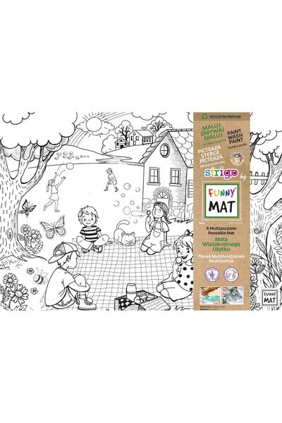 Funny Mat REUSABLE BOARD 48x33.5 cm + GIFT SET OF COLORING TOOLS