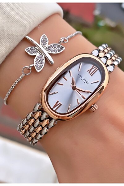 Tom Jones Brand Original - Rose Silver Color - 2 Year Warranty Women's Wristw...