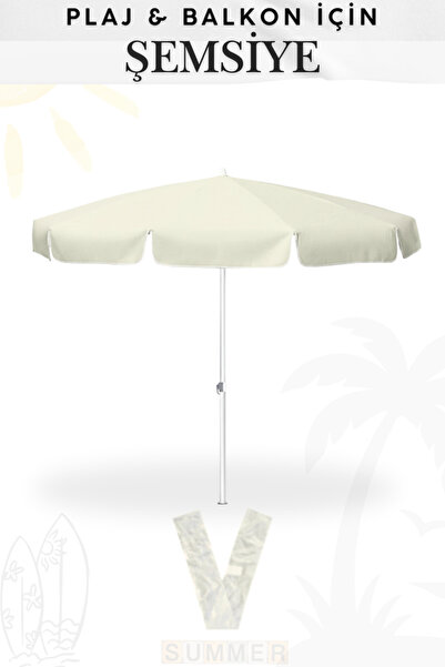 Penthouse Bükülebilen Plaj Bahçe Balkon Şemsiyesi İnce Branda Kumaş - 2 Metre...