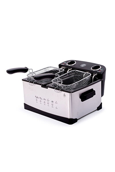 ALSAIF Zoya Oil Fryer with Two Baskets 2.5 Liters 2400 Watts