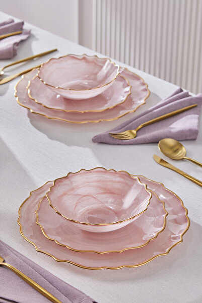 Emsan Icequeen 18 Parça 6 Kişilik Cam Yemek Takımı