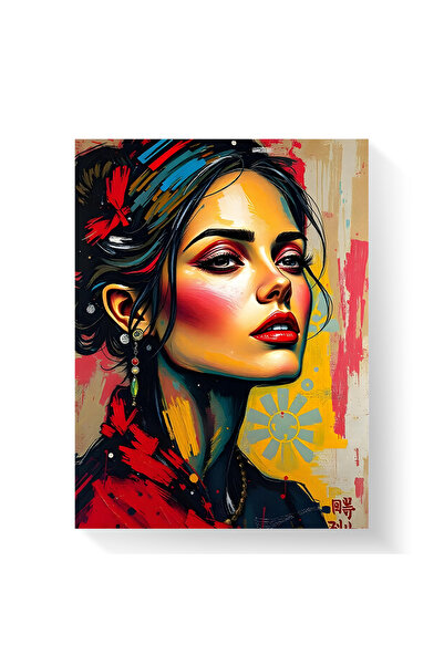 Printees Tablou - Portret cu efect de pensulă - Canvas pe șasiu