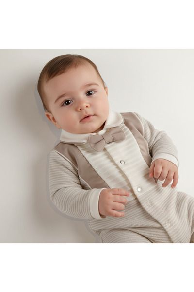 Mymio Pleated Men's Bootie Overalls Brown 4084