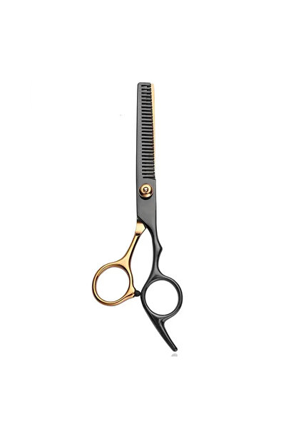 zola Foarfeca de tuns pentru filat, Zola®, profesionala, 17 cm, negru cu auriu