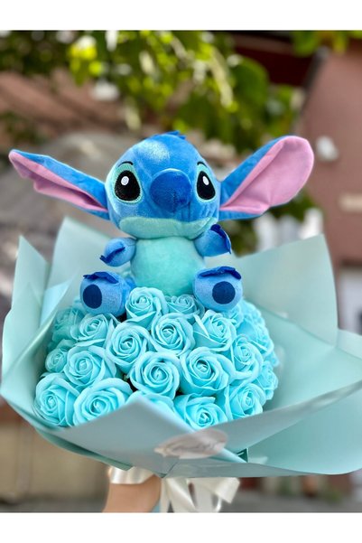 Buchetezie Buchet Cadou Femei Stitch cu Trandafiri de Sapun