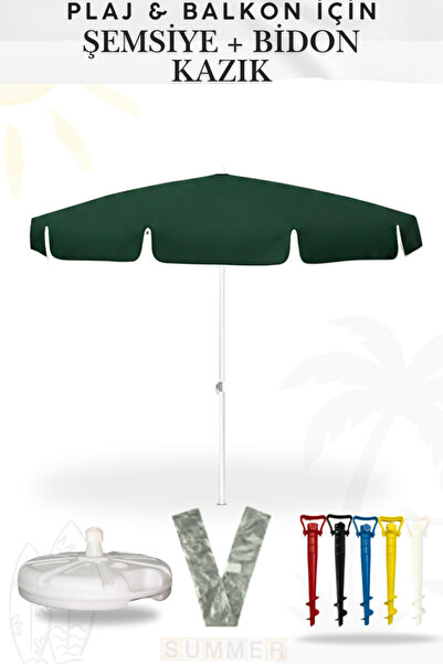 Penthouse Bükülebilir Plaj Bahçe Balkon Şemsiyesi Ince Branda Kumaş 2 Metre 8...