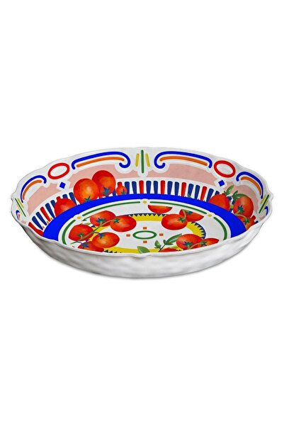 Baci Milano Dolce Vita Oval Serving Bowl 33 Cm, Melamine