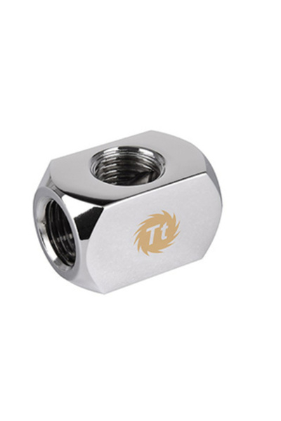 THERMALTAKE Bloc conector Pacific cu 4 căi G1/4 - Crom
