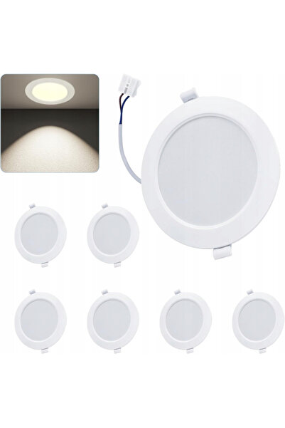 No B.S. Recessed LED Spot for Ceiling 4000K Neutral White 6W IP44 25.5mm 10 pcs