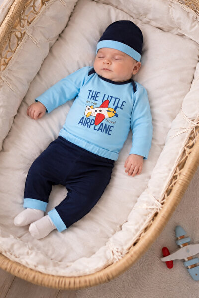 nudesse Baby Bodysuit Set with Hat