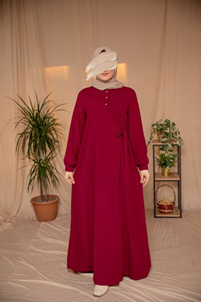 Nissra Ankanoor Half-Pleated Side-Tie Wrap Dress Anka265122