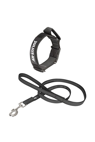 Julius K9 Pachet lesă pentru câini lesă + zgardă JK 9 IDC Culoare și gri - Gri