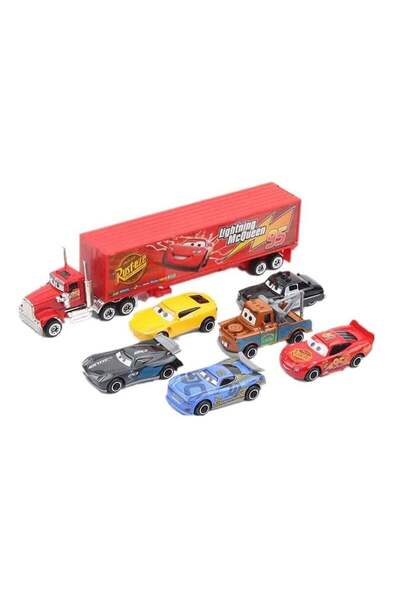 Toybox سيارات بيكسار لايتنينج ماكوين مع شاحنة ماك القابلة للتجميع