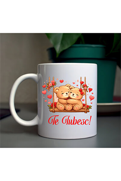 OEM Cana ceramica personalizata - ursuleti indragostiti - cadoul perfect