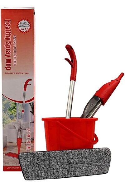 Ideal Pack مجموعة ممسحة بخاخ فاخرة مع عصا ودلو صحيين