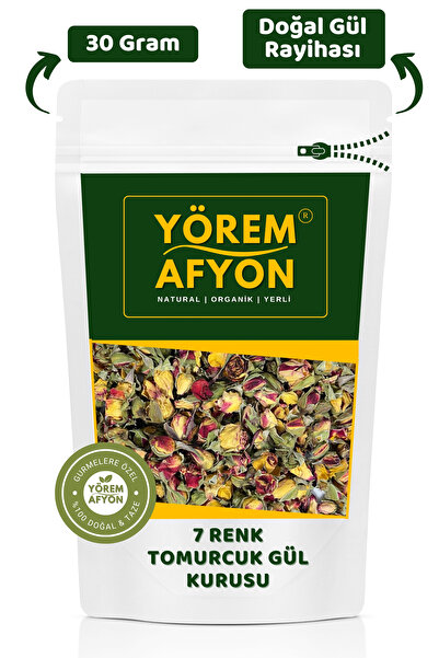 Gülçehre نسيم قوس قزح من الطبيعة، 7 ألوان من الورد المجفف الأصلي {روزا دمشقية...