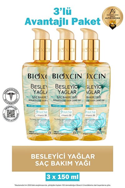 Bioxcin Nourishing Oils Hair Care Oil 150 ml 3 Pieces