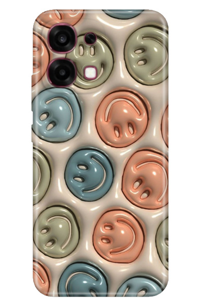 OPPO A6 Pro CPH2799 Kılıf Tema Art Desenli Baskılı Silikon Smiling