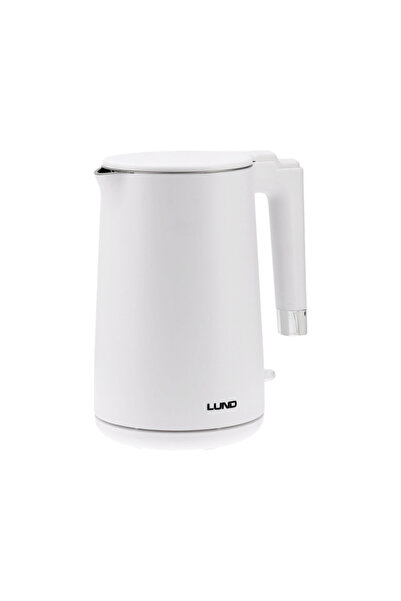 LUND Electric Kettle 2200 W, 1.5 l, White, Cool Touch