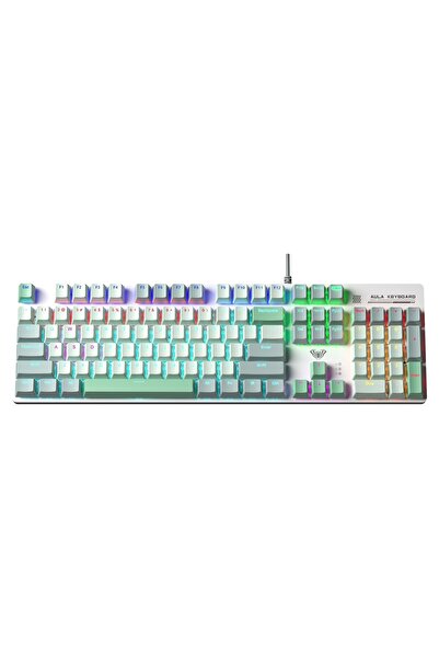 Aula S500 Brown Switch RGB Makrolu Kablolu Gaming Mekanik Oyuncu Klavyesi