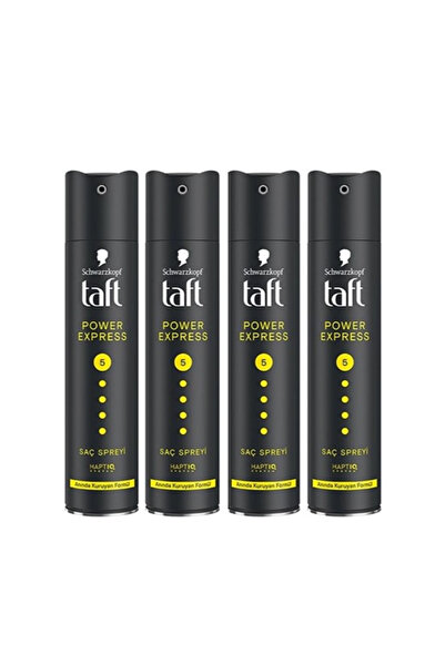 Taft , Power Express, Saç Spreyi - 250 ml X 4 Adet