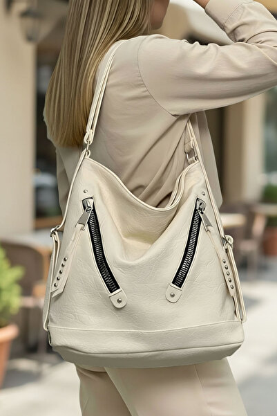 Lifonbag Rucsac și geantă de umăr pentru femei, din piele moale, cu mai multe...