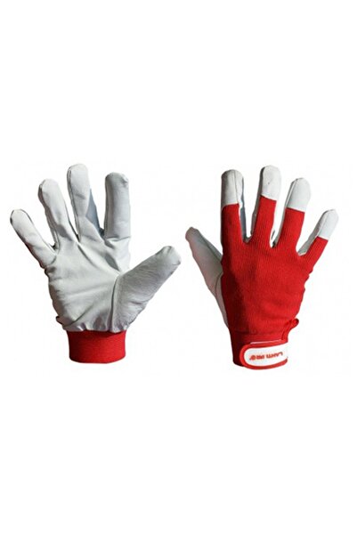 Lahti Pro COTTON GLOVE WITH CHIP LEATHER - (9)