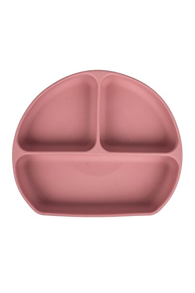 Sevi Bebe Vacuum Base Silicone Plate Dried Rose