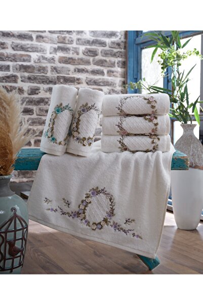 Fiesta Tekstil Liza Bambu 12 Piece Towel Set with Mother and Daughter