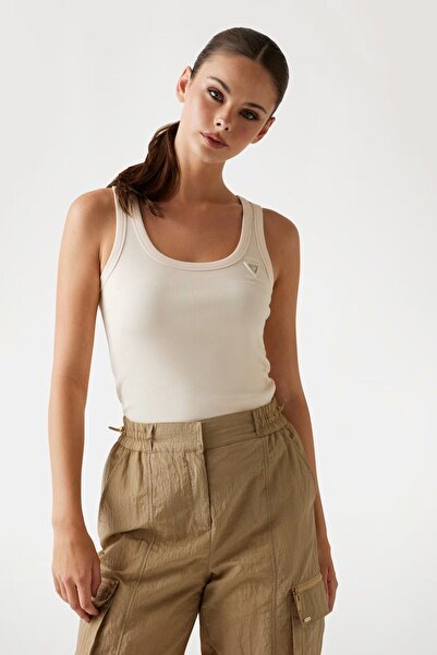 Guess Top crem și alb pentru femei g6k5